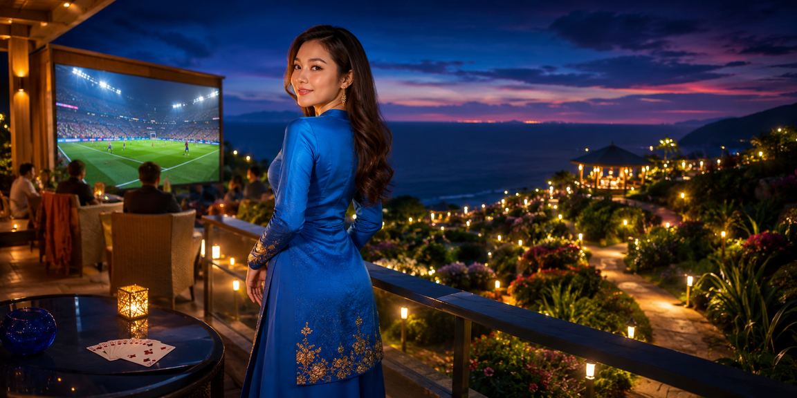 Pengguna Malaysia dalam baju kurung menggunakan platform ex2 untuk hiburan dalam talian
